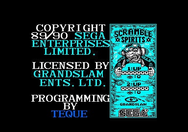Scramble Spirits screenshot 4 for Sega Master System